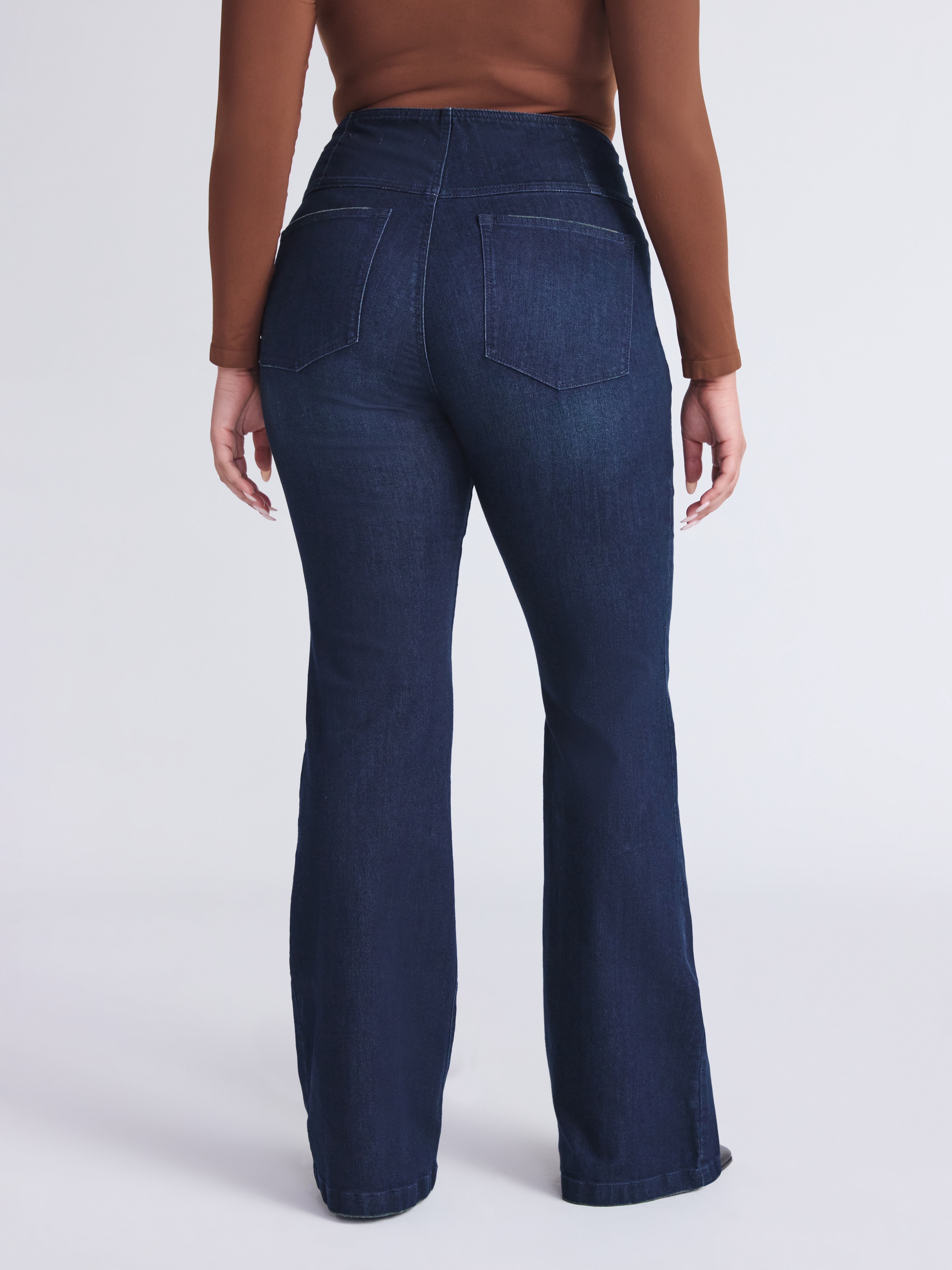 Sofia by Sofia Vergara Women's and Women's Plus Melisa Flare High Rise Pull On Jeans, 30.5", 32.5" and 34.5" Inseams, Sizes 0-28