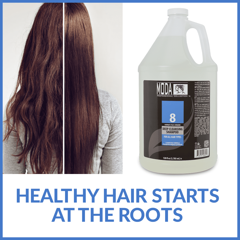 MODA - Shampoo, Cleansing For All Hair Types - Nourishing Formula - 128Oz