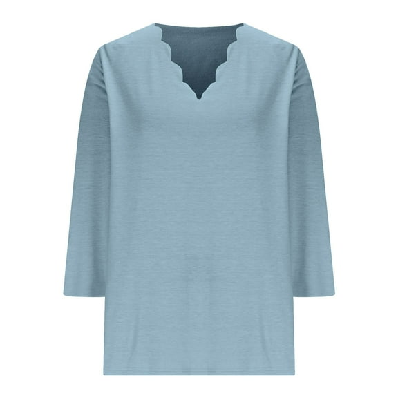 ShiShine Women's 2025 Fall V Neck Sweater Casual Long Sleeve Lightweight Ribbed Pullover Sweaters Dressy Casual Tops