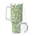 thumbnail image 2 of Goofa Cute Crocodile Print 40oz Ice Bully With Handle And Straw Stainless Steel Vacuum Insulated Cup And 2 In 1 Straw Lid, 2 of 8