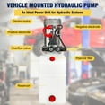 thumbnail image 2 of Double Acting Hydraulic Power Unit 12V 10.5 Quart Car Lift Hydraulic Pump Power Unit, Hydraulic Pumps with 10L Steel Tank, Car Lift Hydraulic Power Unit for Auto Repair, 2 of 9