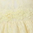 thumbnail image 4 of Richie House Little Girls Yellow Floral Embroidered Dress 5/6, 4 of 7