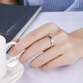 thumbnail image 5 of 3mm Wedding Band Sterling Silver Women Men Ring Ginger Lyne Collection, 5 of 6