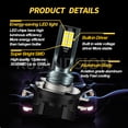 thumbnail image 3 of Ruiandsion  H9B  LED White Light Bulbs Headlamp Beam 3030 12SMD 1200LM 6000K 10-30v for KIA Borrego Hyundai Optima Sedona, 3 of 8