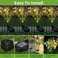 thumbnail image 6 of 2PCS Outdoor Solar Garden Lights with 14 Butterflies and 28 Daisies, Solar Light, Waterproof for Pathway Lawn Decoration, 6 of 12