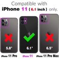 thumbnail image 2 of Phone Case for iPhone 11 6.1 Wallet Cover with Screen Protector and Wrist Strap Lanyard RFID Credit Card Holder Ring Stand Cell Accessories iphone11case iPhone11 i Phone11 11s XI 11R Women Men Brown, 2 of 7