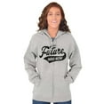 thumbnail image 4 of The Future Now Geeky Nerdy Sarcastic Zip Up Hoodie Men's Women's Brisco Brands L, 4 of 6