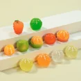 thumbnail image 2 of 10/30/50 Uds. Bonita fruta de resina luminosa simular comida en miniatura cabujones planos DIY joyería artesanal accesorios de decoración para teléfono, 2 of 5