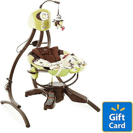 Fisher Price - Cradle Swing, Zen with Bonus $20 Gift Card Bundle