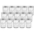 thumbnail image 1 of IGUOHAO 15 Pack Ball Mason Jars 9 oz Regular Mouth Mason Jars Canning Glass Jars With Airtight lids and Bands, 1 of 5