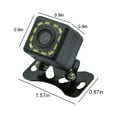 thumbnail image 3 of Binmer Car HD Rear View Camera Reversing Image Night Vision LED Car Camera 170 Degrees Wide Angle Night 12 Lights Rear View, 3 of 5