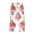 thumbnail image 5 of Balery Sloth with Donuts1 print Women's Pajama Pants,Ultra Lightweight Pjs,Lounge Pant-X-Large, 5 of 9