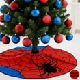 thumbnail image 3 of Guvpev 48 Inch Christmas Spider Web Tree Skirt Red Snowflake Merry Christmas Xmas Spider Web Blue Red Xmas Decorations Tree Skirts Mat for Holiday Xmas Party Decorations Christmas Tree Decorations, 3 of 6