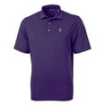 thumbnail image 2 of Men's Cutter & Buck Purple ECU Pirates Team Logo Virtue Eco Pique Recycled Polo, 2 of 3