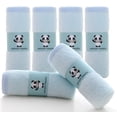 thumbnail image 1 of Toallitas HIPHOP PANDA Baby Rayon Bamboo, 2 capas, azules, paquete de 6, 1 of 6