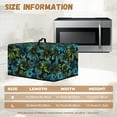 thumbnail image 6 of Whosucclay Blue Green Hibiscus Print Microwave Oven Cover, Dustproof Water Resistant Machine Protector Oil-Proof Decorative Kitchen Appliance Cover 20.9" x 15.7" x 12.4"inches-L, 6 of 7