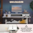 thumbnail image 6 of Costway 48"x 24" Electric Standing Desk with 2 Drawers Monitor Stand Storage Shelf White, 6 of 9