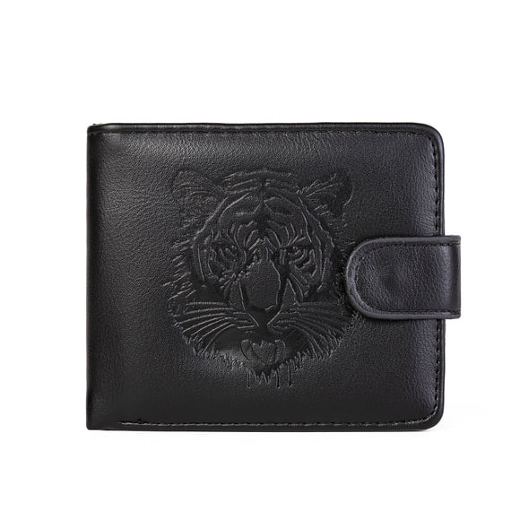 Cartera corta de cuero suave de PU con ranura para múltiples tarjetas informal de negocios para hombre Tonnylam