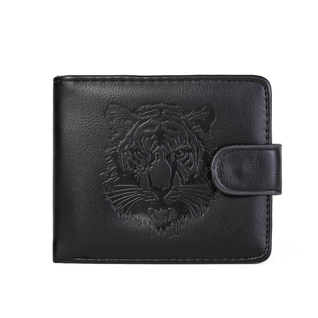 Cartera corta de cuero suave de PU con ranura para múltiples tarjetas informal de negocios para hombre Tonnylam