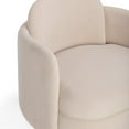 thumbnail image 4 of Wolfie Light Blush Velvet Swivel Chair, 4 of 8