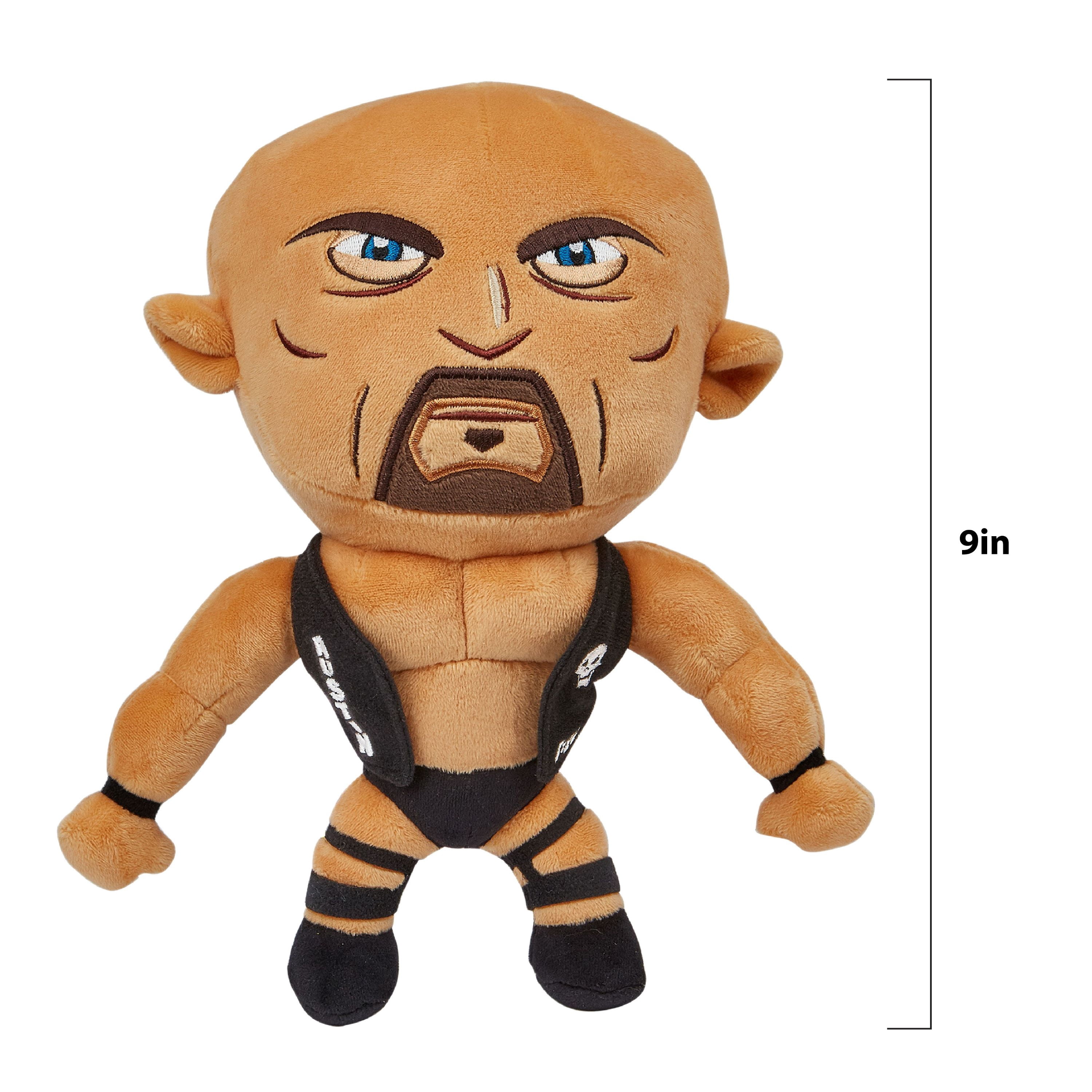 WWE 9" Plush Stone Cold, Stuffed Action Figure, Children Ages 3+