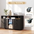 thumbnail image 6 of Costway File Cabinet with Lock 4 Drawers Fits Files A4/Letter Size Adjustable Shelf Black, 6 of 10