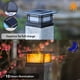 thumbnail image 2 of Solar Post Cap Lights Dynaming, paquete de 2 unidades, llama LED, 15 x 15 x 9 cm, 2 of 9