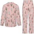 thumbnail image 6 of Top-kevin Women Long Sleeve Pajama Set Comfy Pjs Sets Seahorse Coral Bubbles 2 Piece Lounge Set, 6 of 12