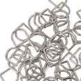 thumbnail image 2 of 120pcs D Rings 60pcs Gold 60pcs Silver Semicircle Burrs Free Seamless Welding Zinc Alloy Craft Hardware for DIY, 2 of 3