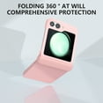 thumbnail image 4 of Samsung Galaxy Z Flip 5 Case with Hinge Protection, Liquid Silicone Protective Slim Cover Protective Body (PC) with Hinge Protector (TPU), Compatible with Samsung Galaxy Z Flip 5,Pink, 4 of 6