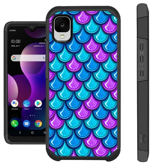Compatible with TCL 30Z T602DL Hybrid Fusion Guard Phone Case Cover (Mermaid Teal)