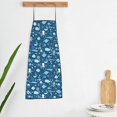 thumbnail image 5 of Naloa 1Pack Adjustable Bib Apron Waterdrop Resistant Cooking Kitchen Aprons for Women Men Chef, Octopus And Whale Print, 5 of 5