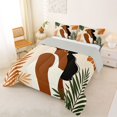 thumbnail image 2 of Castle Fairy Boho Black Girl Full Size Comforter Sets 3-Piece,Vintage Tropical Leaf Print Bedding Comforter Set,Beige,Grey Reversible,1 Comforter and 2 Pillowcases, 2 of 6