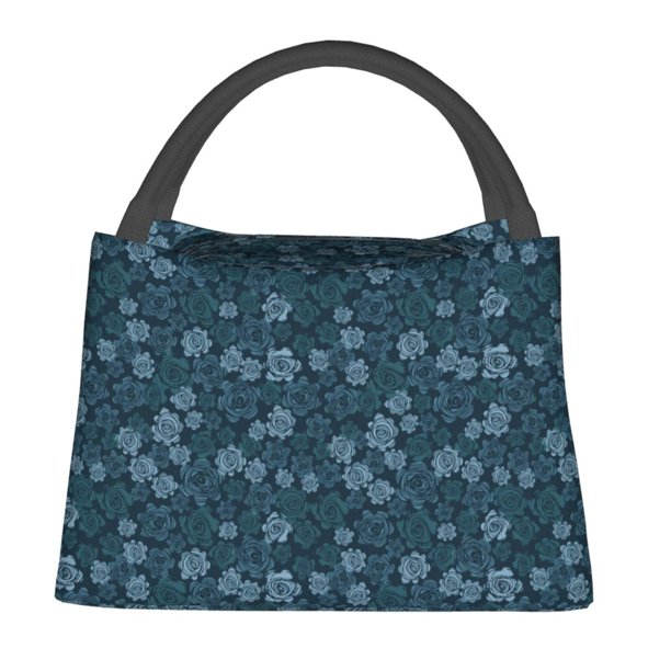 Balery Rose Flowers Bolsa de Aislamiento Portátil – Bolsa de Almuerzo con Forro de Aluminio Mejorado, Funda Impermeable y Fácil de Limpiar para Picnic y Caja de Almuerzo