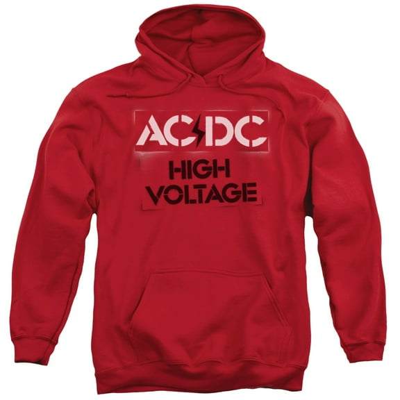 Acdc - High Voltage Stencil - Pull-Over Hoodie - Small