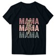 thumbnail image 1 of Camiseta de Cuello Redondo Impresa Del Día de la Madre para las Mujeres, Camiseta Casual de Manga Corta para la Primavera Y el Verano, 1 of 3