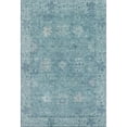 thumbnail image 2 of Addison Rugs Mayfield Premium Machine Washable Traditional Global Teal Rectangle Rug, 10' X 14' Machine Washable Traditional Global Teal Oversized Sherpa Throw Blanket, 2 of 6