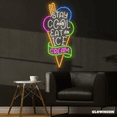 thumbnail image 2 of Glowneon Stay Cool and Eat An Ice Cream Neon Sign, Ice Cream Decor, 2 of 4