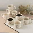 thumbnail image 7 of Thyme & Table 13.5 fl oz Monogram S White Speckled Stoneware Mug, 7 of 7
