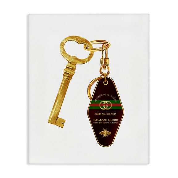 Luxury Hotel Key Canvas Wall Art, design by Ziwei Li