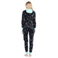 thumbnail image 4 of Ashford & Brooks Women's Fleece Hooded One Piece Pajama Union Jumpsuit, 4 of 5