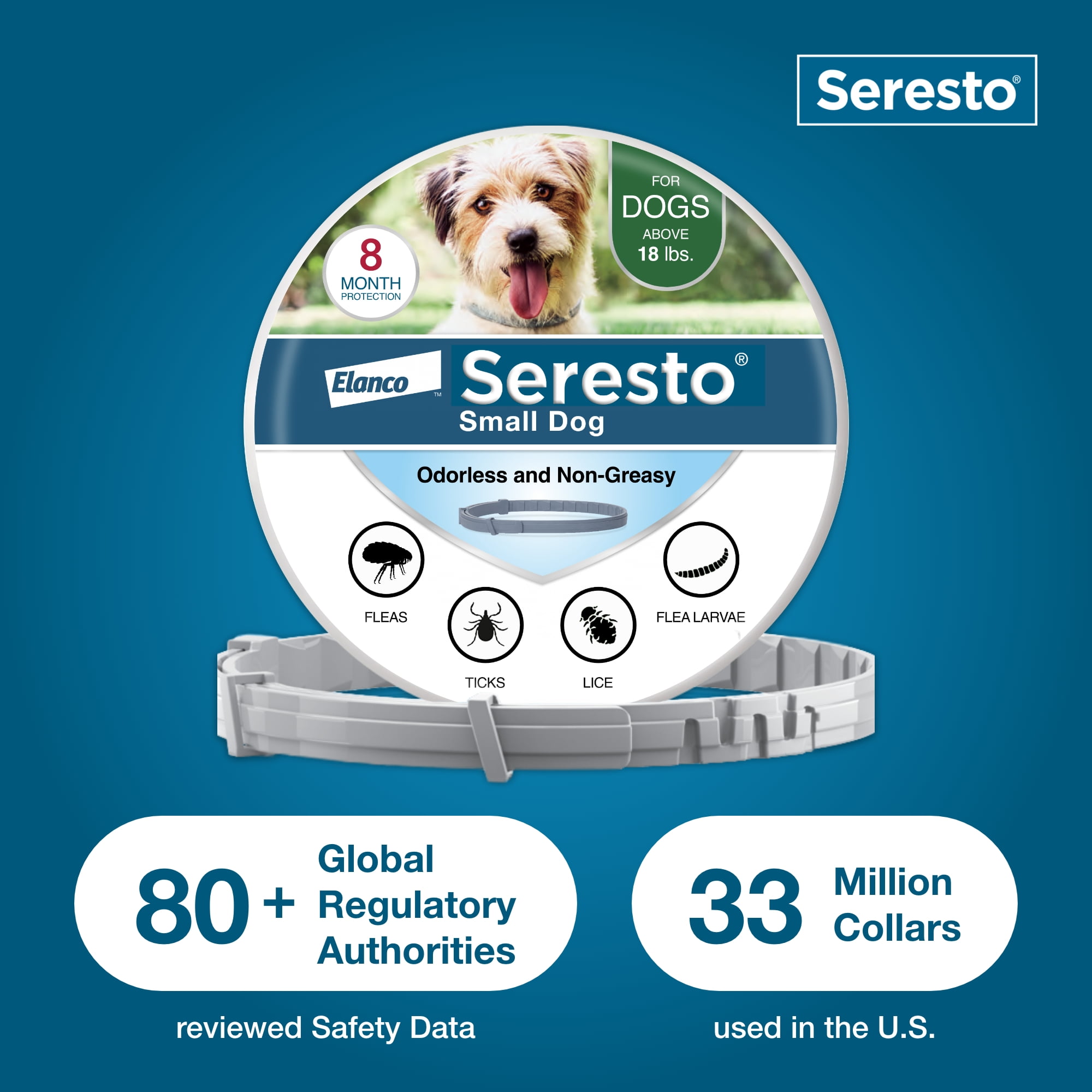 ブランド Seresto and Tick Collar for Small Dogs (Up to 18 Pounds) 2 Pack 並行