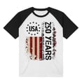 thumbnail image 4 of Girls Boys Athletic T-Shirts Kids Boys Summer Short Sleeve USA Patriotic Print Tee Shirt Casual Youth Top Tops for 6-12 Months, 4 of 4