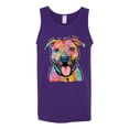 thumbnail image 3 of Dean Russo Best Dog Dog Lover Mens Graphic Tank Top, Purple, X-Large, 3 of 6