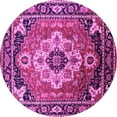 thumbnail image 1 of Ahgly Company Indoor Round Persian Pink Traditional Area Rugs, 6' Round, 1 of 4