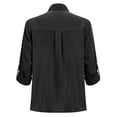 thumbnail image 5 of GZWYHT Button Down Shirt For Women，Woman's Shirts Linen Blouses for Women Womens Blouses Summer Womens Striped Button Down Shirt Linen Shirts for Women Floral Blouse, 5 of 8