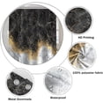 thumbnail image 5 of Black and Gold Marble Shower Curtain Abstract Luxury Grey Golden Texture Waterproof Shower Curtain for Bathroom Modern Aesthetic Fabric Bath Curtain Accessories Home Decor, 72x72 Inch, 5 of 6