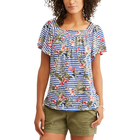 Women's Loose Fit Peasant Top