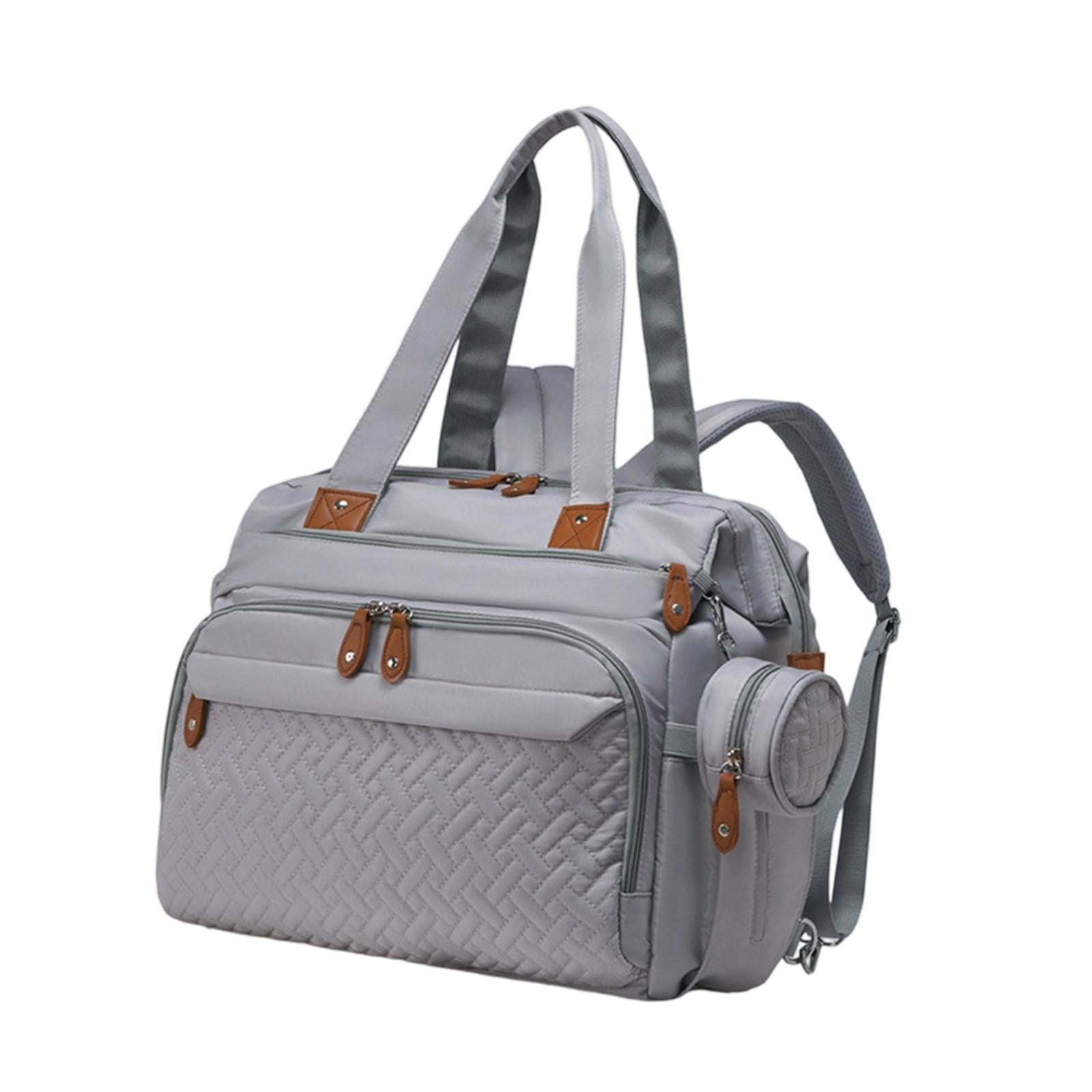 Diaper Bag Backpack Women Pacifier Case Oxford Cloth Adjustable Straps for Family Trip Outdoor Nursing