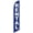 Blue 1, variant on Cobb Promo Rent Me Blue Advertising Feather Flag 12ft - Replacement Flag Only Without Poleset